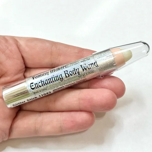 Fantasy Makers Enchanting Body Wand - Glitter Stick - Clear w/Iridescent Glitter - Picture 1 of 6
